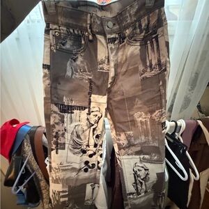 BDG Black and Gray Graphic Women's Straight Leg Jeans